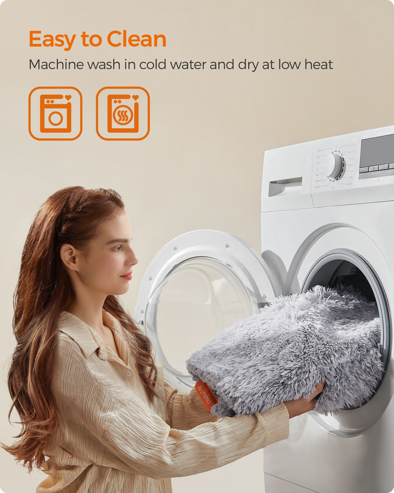 Grey OmbrÃ© Waterproof Dog Blanket Medium Size Soft and Durable Pet Throw by Feandrea