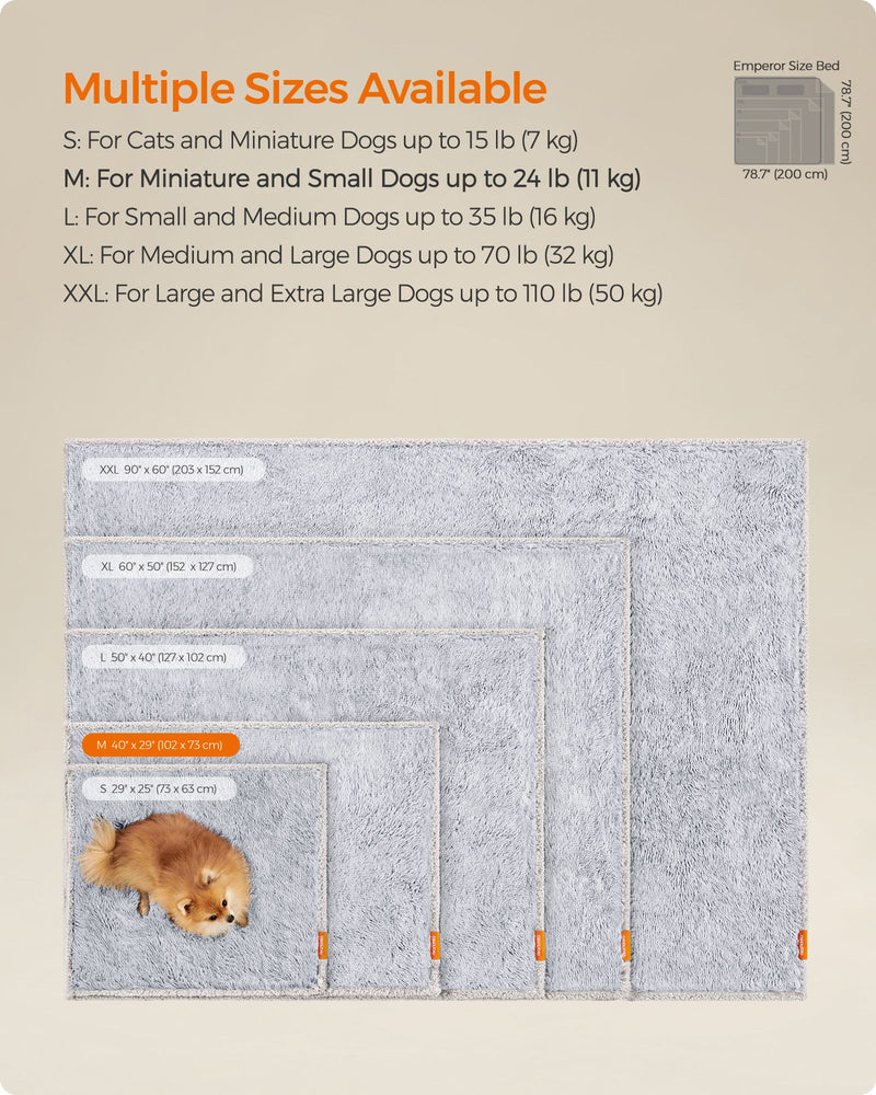 Grey OmbrÃ© Waterproof Dog Blanket Medium Size Soft and Durable Pet Throw by Feandrea