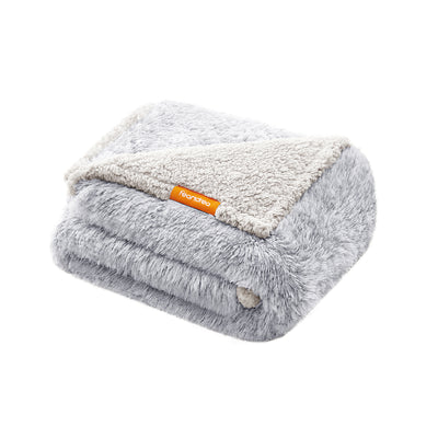 Large Grey OmbrÃ© Waterproof Dog Blanket Soft and Durable Pet Throw by Feandrea