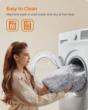 XXL Grey OmbrÃ© Waterproof Dog Blanket Soft Washable Pet Throw for Sofa or Bed by Feandrea