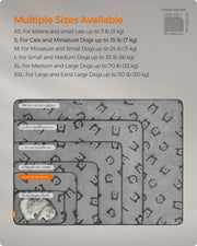 Set of 3 Soft Flannel Pet Blankets in Slate Grey 73 x 63 cm for Cats and Dogs by Feandrea