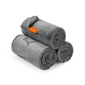 Pack of 3 Slate Grey Flannel Pet Blankets Soft and Warm 152 x 127 cm by Feandrea