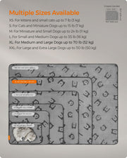 Pack of 3 Slate Grey Flannel Pet Blankets Soft and Warm 152 x 127 cm by Feandrea