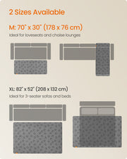 Large Waterproof Dog Blanket 178 x 76 cm in Dove Grey for Sofa and Car Protection by Feandrea