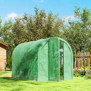 Walk in Polytunnel Greenhouse with Hinged Door and PE Cover 3x2m by Outsunny