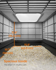 Feandrea Cat Litter Box Furniture with Storage for Indoor Use