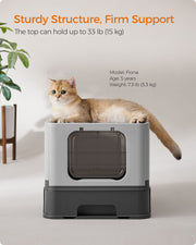 Feandrea Cat Litter Box Furniture with Storage for Indoor Use