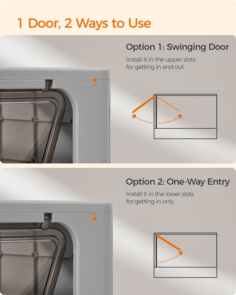 Feandrea Cat Litter Box Furniture with Storage for Indoor Use