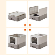 Covered Top Entry Cat Litter Box with Lid for Odour Control and Privacy by Feandrea