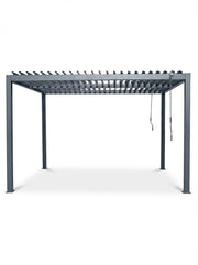 Pure 3x3m louvred roof pergola with solar LED lighting