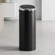 Sensor Kitchen Bin 50L Touch Free with Soft Close Lid for Cleaner Waste Disposal Black Homcom