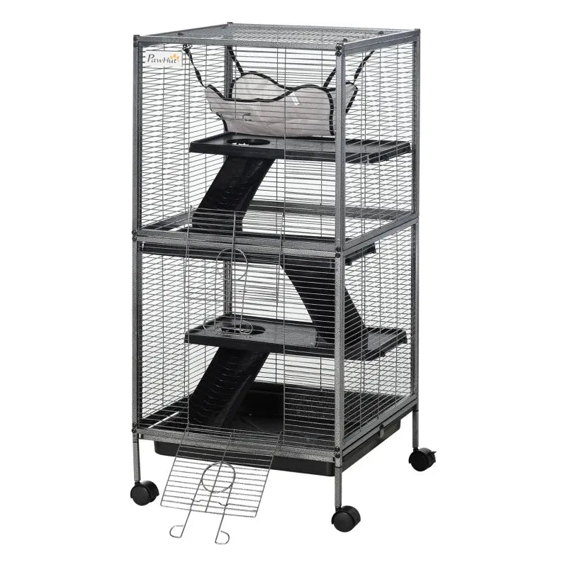 Indoor Cage For Chinchilla With Wheels