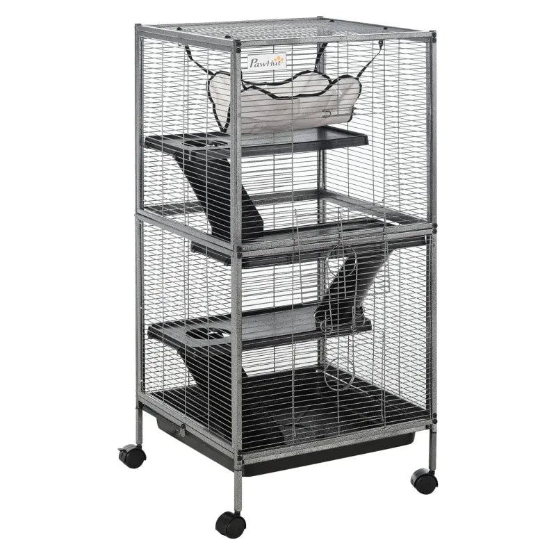 Indoor Cage For Chinchilla With Wheels