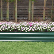 Galvanised Steel Raised Garden Bed 60 x 240cm With Open Bottom For Easy Drainage AOSOM