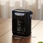 Desk Fan and Humidifier with Night Light for Cool Fresh Air at Home or Office Black AOSOM