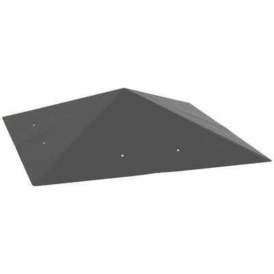 Grey 3m x 3m Gazebo Canopy Replacement Cover Water Resistant with UPF30+ by Outsunny