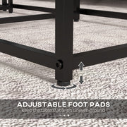 Set of 3 Nesting Side Tables with Marble Effect Ideal for Living Room Storage White