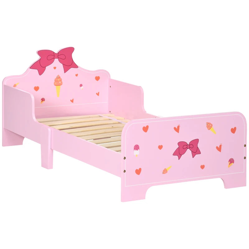 Pink Princess Toddler Bed (3-6 Years): 143x74x59cm, Patterns