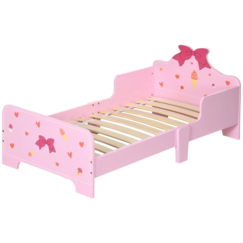 Pink Princess Toddler Bed (3-6 Years): 143x74x59cm, Patterns