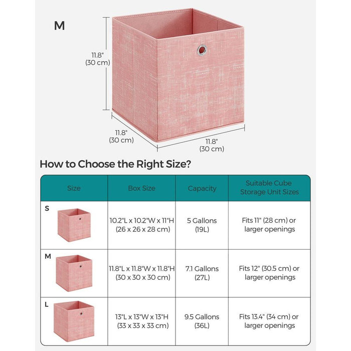 Square Boxes for Cube Storage, 33x33x33cm