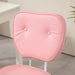 Image of a Pink Armless Desk Chair With Wheels