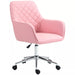 Image of a Pink Desk Chair With Wheels