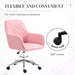 Image of a Pink Desk Chair With Wheels