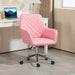 Image of a Pink Desk Chair With Wheels