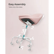 Pink Desk Chair With Wheels