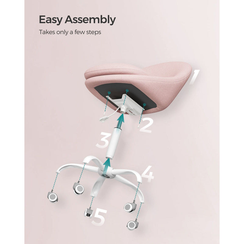 Pink Desk Chair With Wheels