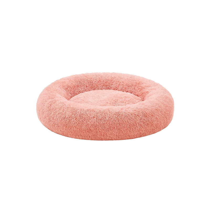 Pink Fluffy Dog Bed by Feandrea
