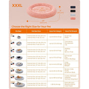 Pink Fluffy Dog Bed by Feandrea