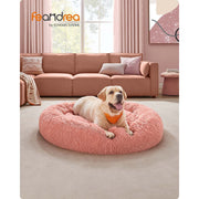 Pink Fluffy Dog Bed by Feandrea