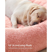 Pink Fluffy Dog Bed by Feandrea