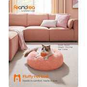 Pink Fluffy Dog Bed by Feandrea