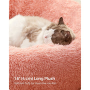 Pink Fluffy Dog Bed by Feandrea