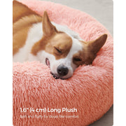 Pink Fluffy Dog Bed by Feandrea
