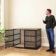 Extra Large Indoor Dog Crate with Anti-Chew Mesh and Secure Door by PawHut