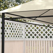 3 x 4m Gazebo Canopy Roof Replacement Top Cover Ideal for Outdoor Use Cream White AOSOM