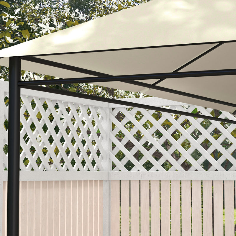 3 x 4m Gazebo Canopy Roof Replacement Top Cover Ideal for Outdoor Use Cream White AOSOM