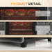 20L Mini Convection Oven with Air Fryer Function Ideal for Small Kitchens Black