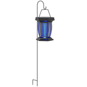 2 in 1 Electric Fly Zapper and Solar Garden Lantern with USB Rechargeable Light by Outsunny AOSOM