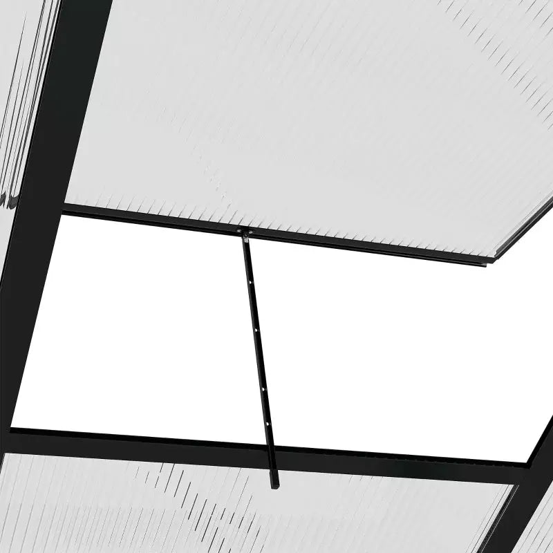 Walk In Greenhouse, Sliding Door, Polycarbonate, 6x10ft