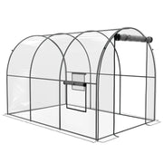 Image of a Polytunnel Greenhouse with Clear Cover