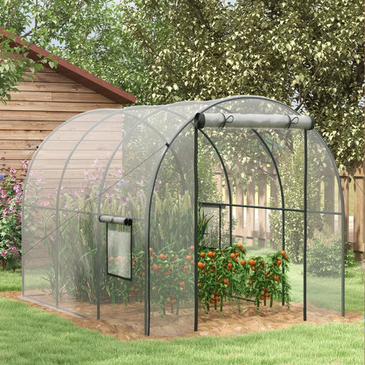 Image of a Polytunnel Greenhouse with Clear Cover