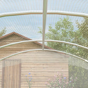 Image of a polytunnel greenhouse with a white cover - 2m x 2m