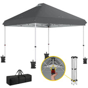 Pop Up Garden Gazebo with UPF50+ Plus Sun Protection and Easy to Setup, 3 x 3 m Outsunny