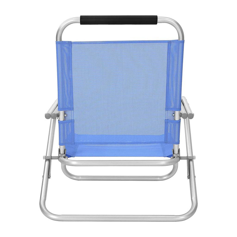 Folding beach chair with 4-position Adjustable Backrest aluminium frame by SONGMICS Songmics