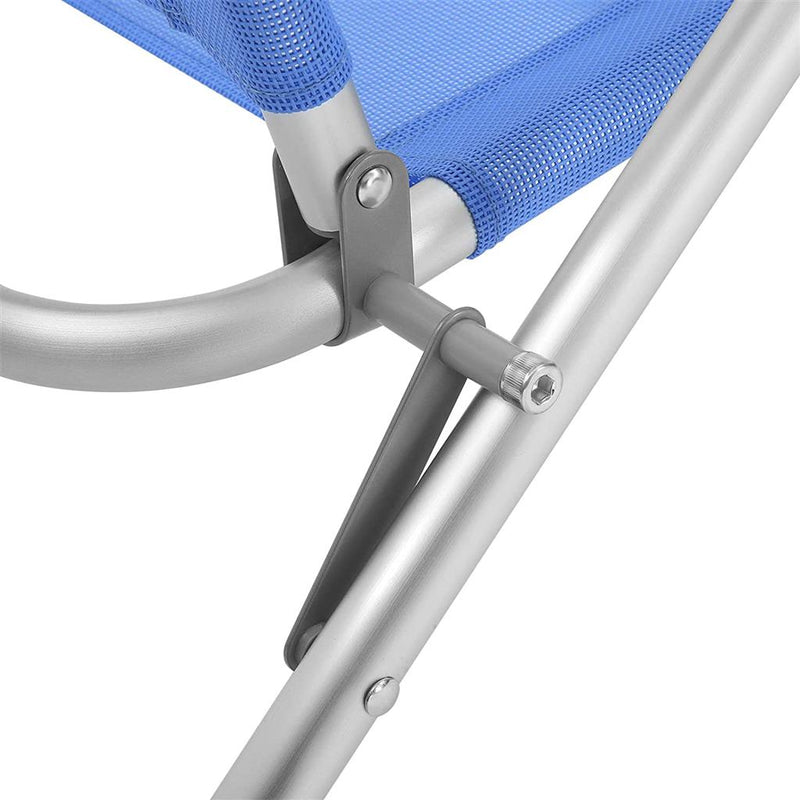 Folding beach chair with 4-position Adjustable Backrest aluminium frame by SONGMICS Songmics