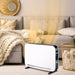 Image of a Compact Modern Portable Electric Heater With Thermostat And Timer 2180W - White